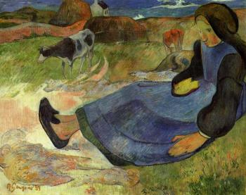 Paul Gauguin : Seated Breton Girl